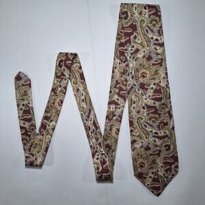 Christian Dior Monsieur Vintage 100% Italian Silk Men's Floral Print Neck Tie